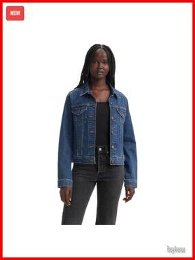 Women's Original Denim Trucker Jacket with Deep Inside Pockets